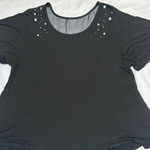 Black Studded Blouse